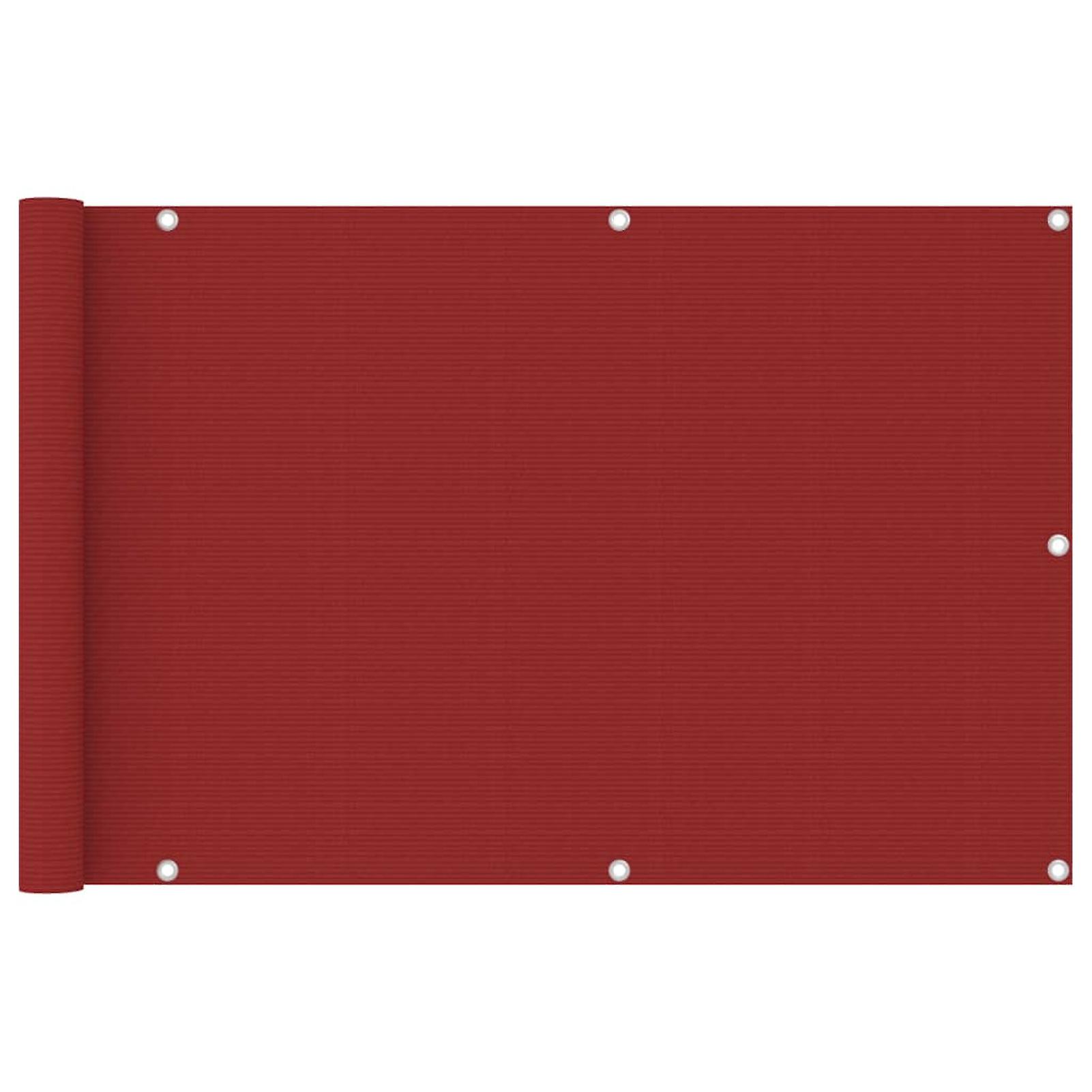 Red Balcony Screen 90x400 Cm In Hdpe No.359110