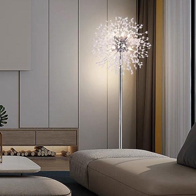 Elegant Floor Lamp Dandelion Floor Lamp Luxury Bedroom Bedside Lamp Vertical Living Room Study Marble Lamps Modern Reading Light