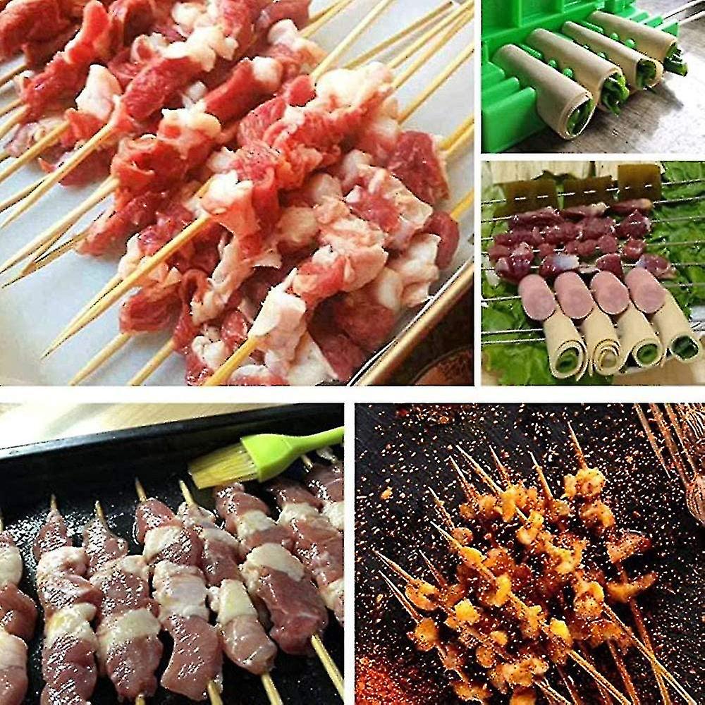 Outdoor Bbq Skewer Kitchen Tool Multi-function Meat Skewer (green) Botao