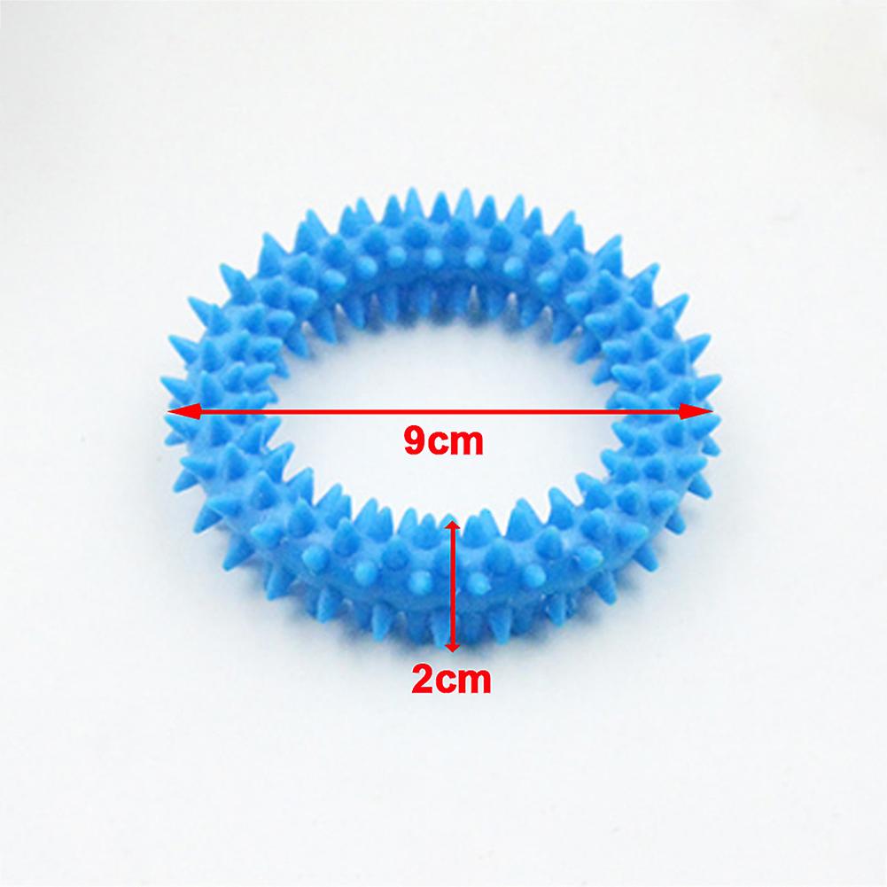 3pcs Dog Biting Ring Toy Dog Soft Rubber Molar Toy Pet Bite Cleaning Tooth Toy Increase The Intelligence Of Pets Tool Pet Products