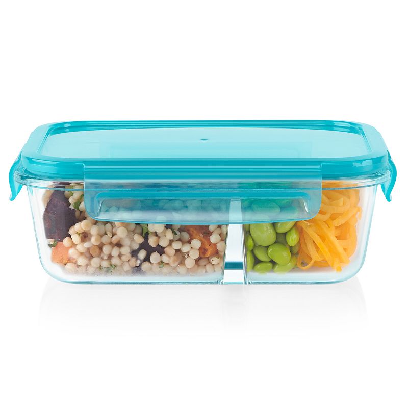 Pyrex MealBox 3.4-Cup Divided Glass Food Storage Container