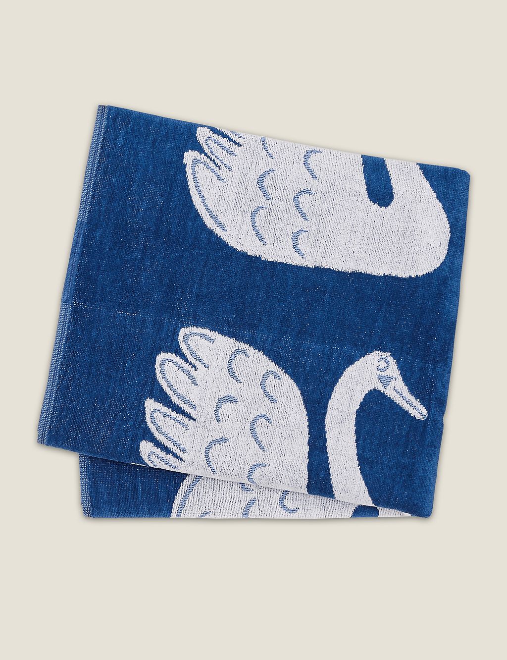 Pure Cotton Swim Swam Swan Towel