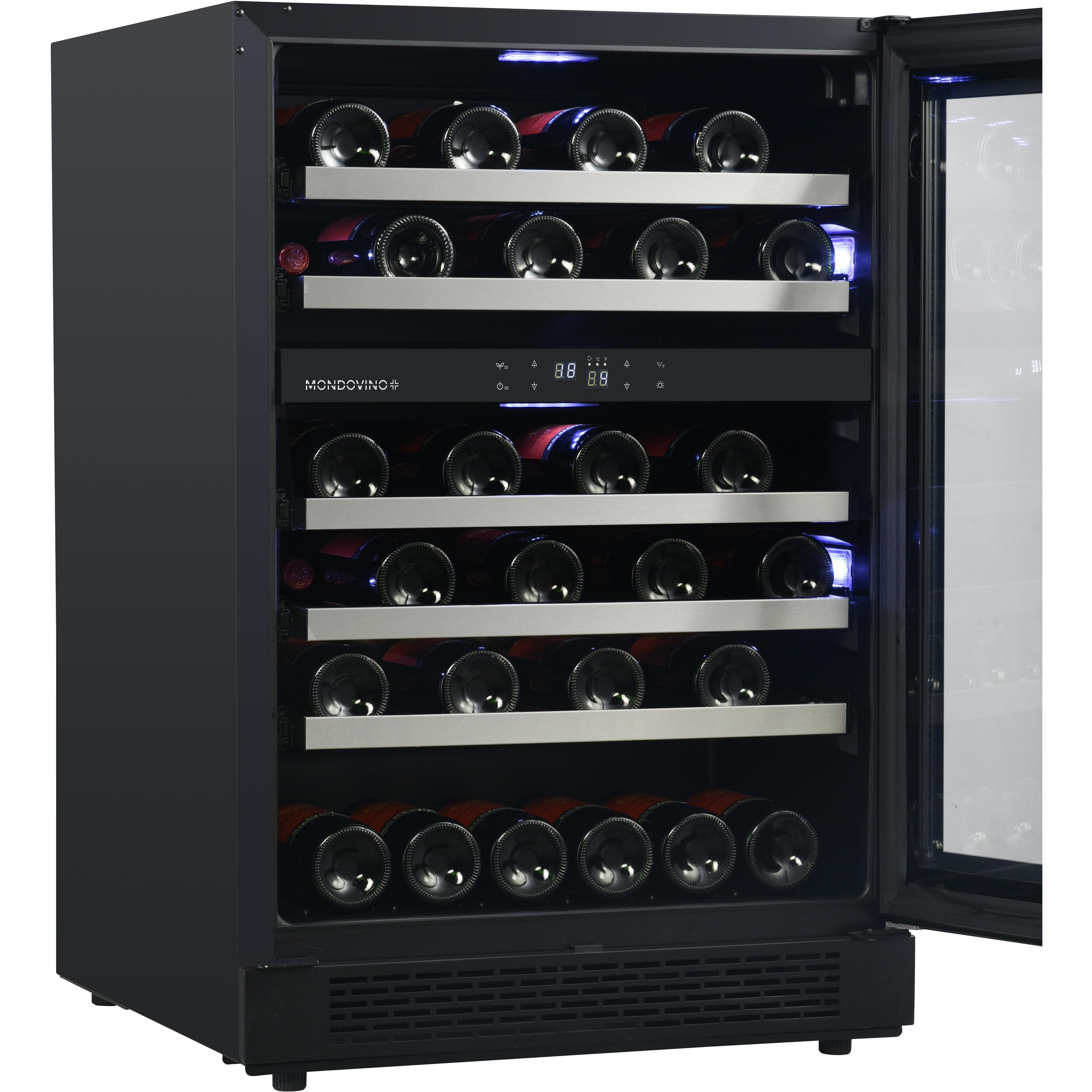 AVG 46-Bottle Mondovino Plus Series Wine Cellar with 2 Temperature Zones MVP46DS2