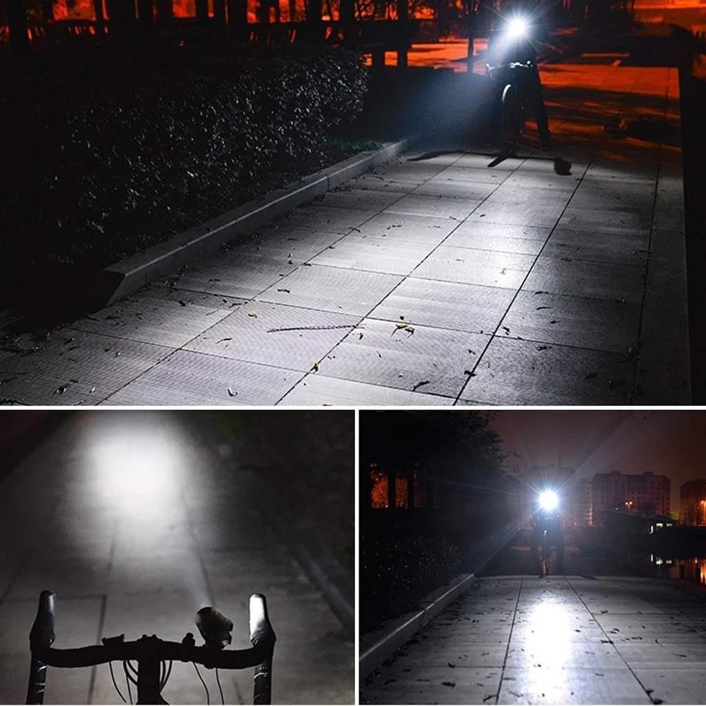 Sound   3 Lighting Modes  2 Sounds Bike Light Set Bicycle Front Light Battery Power Waterproof Cycling Headlight With Loud