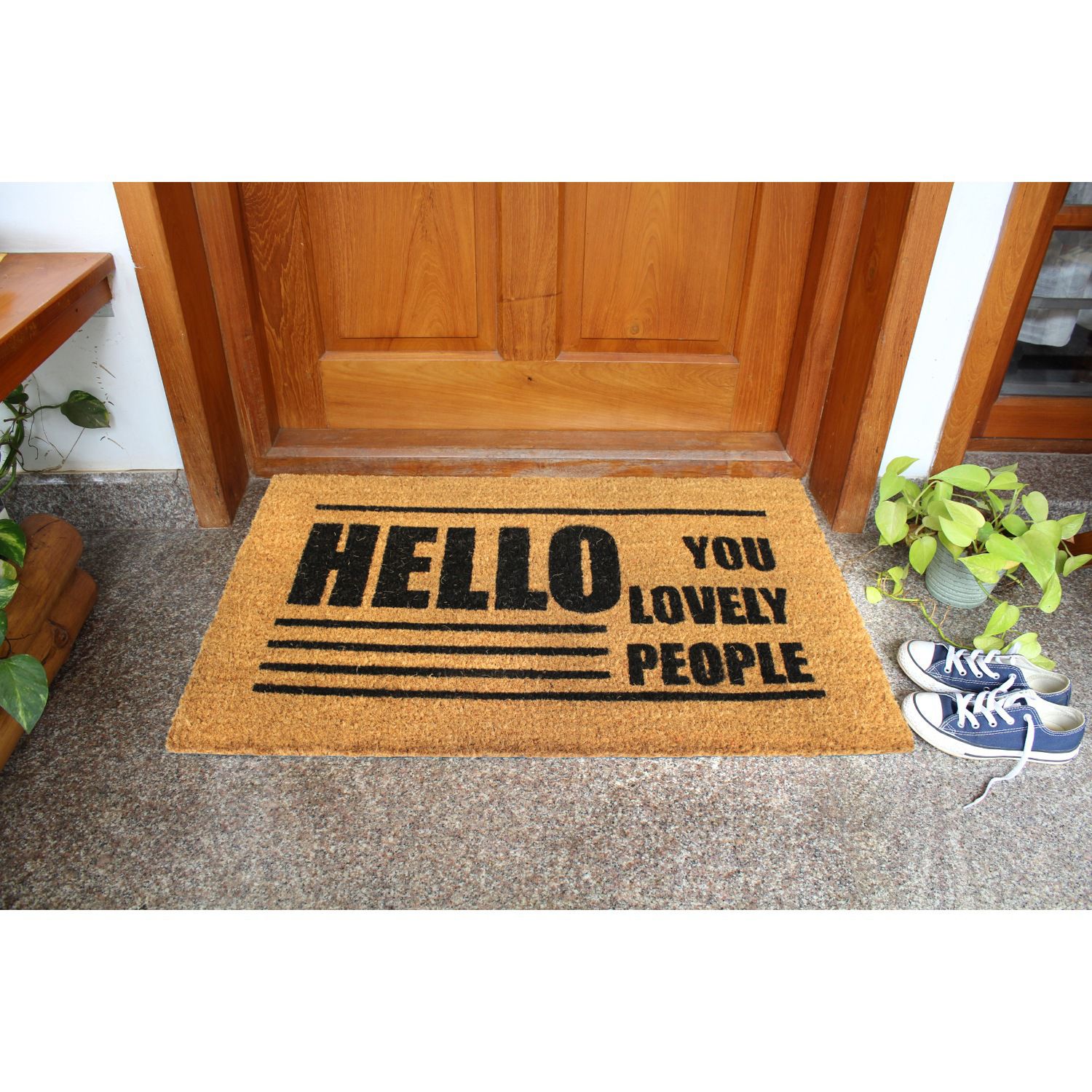 RugSmith Hello You Lovely People Doormat - 18'' x 30''