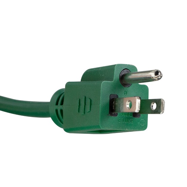 Northlight 100ft Green 3 prong Outdoor Extension Power Cord