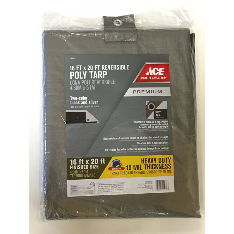 TARP SILVR/BLACK 16'X20'