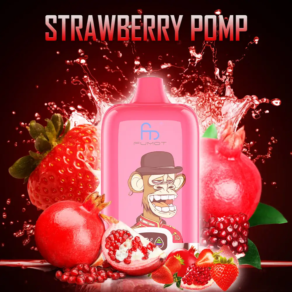 Fumot Tornado Digital Box 12000 Puffs - Strawberry Pomp