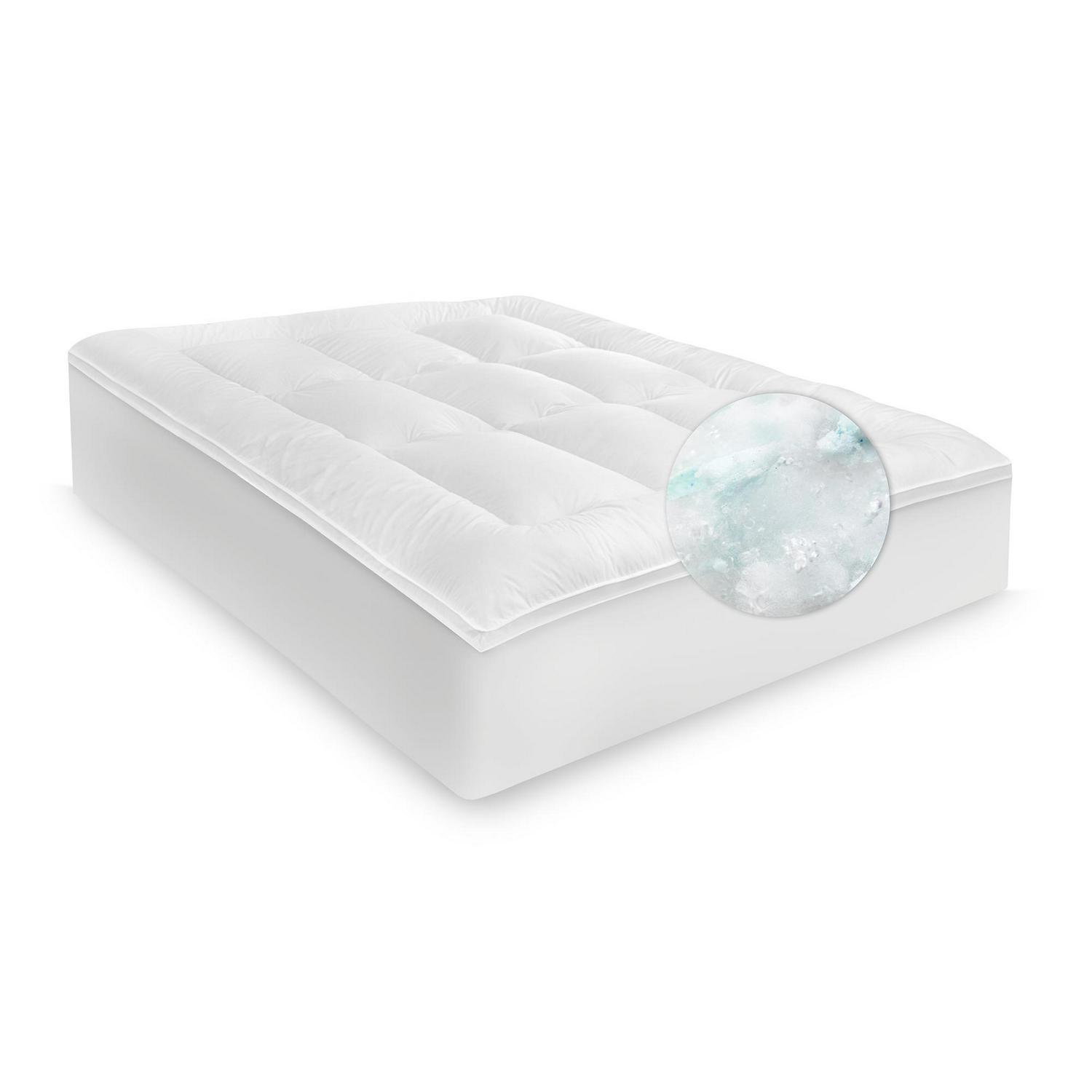 BioPEDIC Memory Plus Classic 2.5-inch Memory Foam and Fiber Mattress Topper