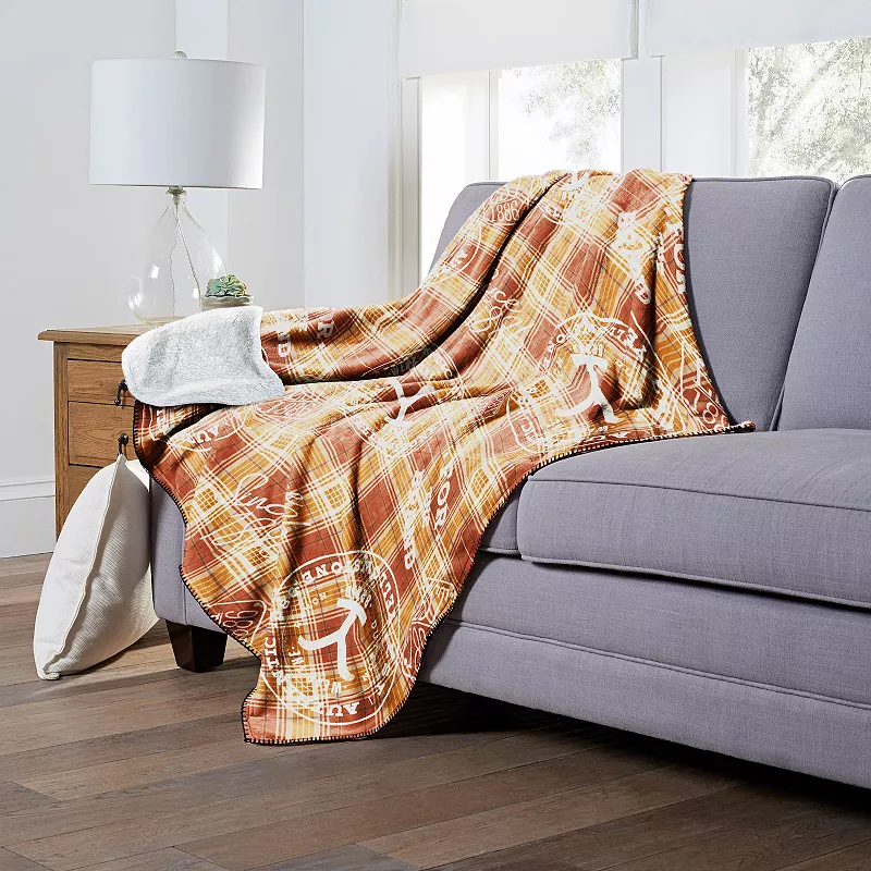 Yellowstone Cowboy Plaid Silk Touch Sherpa Blanket