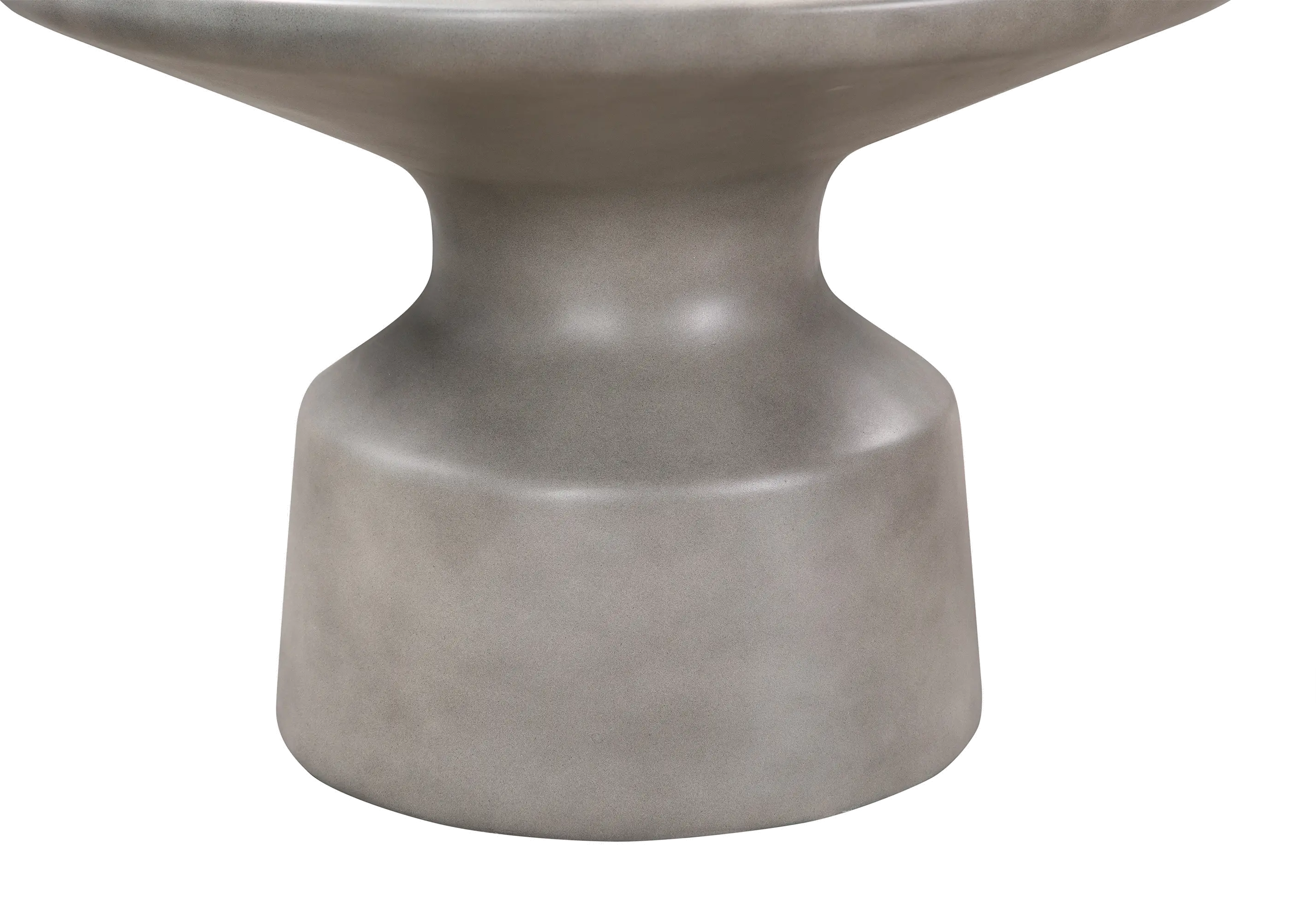 Sephie Round Gray Concrete Pedestal Coffee Table