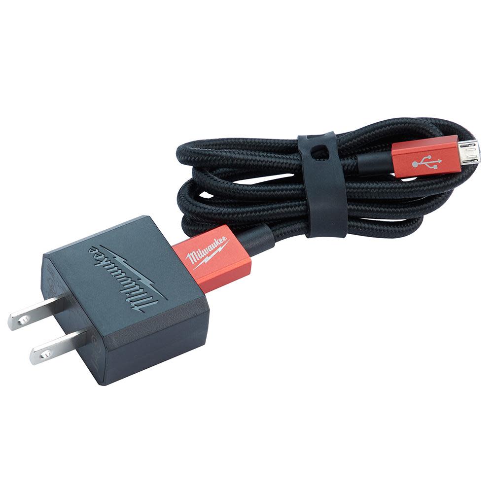 3ft Micro-USB Cable and 2.1A Wall Charger ;