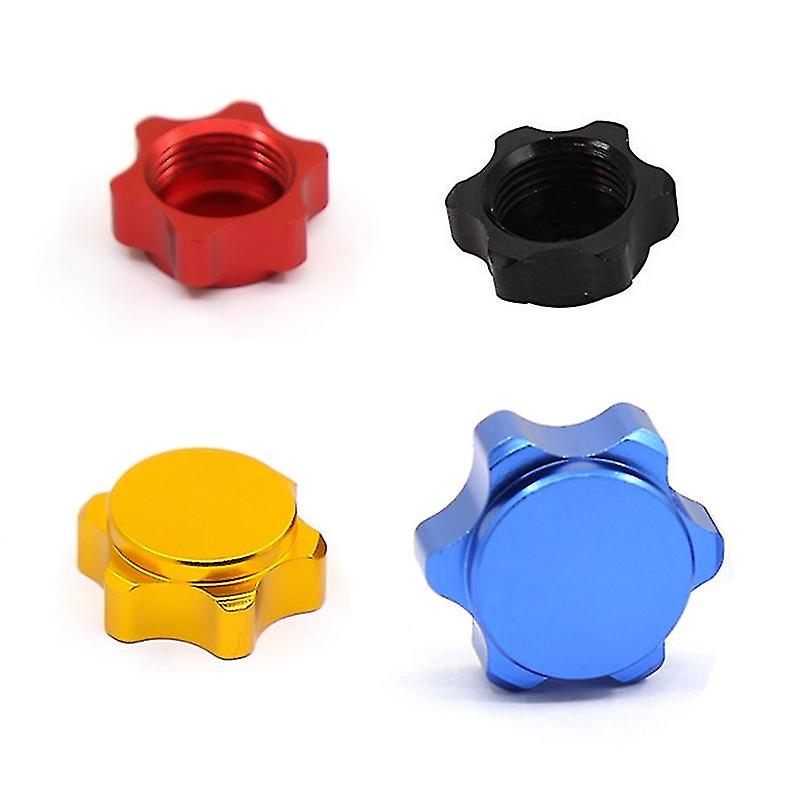 4pcs Aluminum Wheel Hub Cover Anti-dust Cover 17mm Hex Nut For 1/8 Rc Car，blue