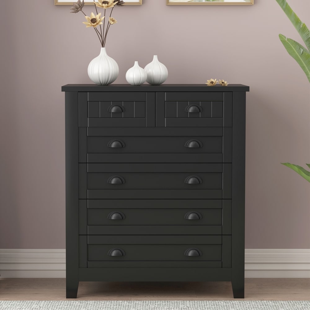 Drawer Cabinet Bar Cabinet  Storage Cabinet with Retro Shell shaped Handle