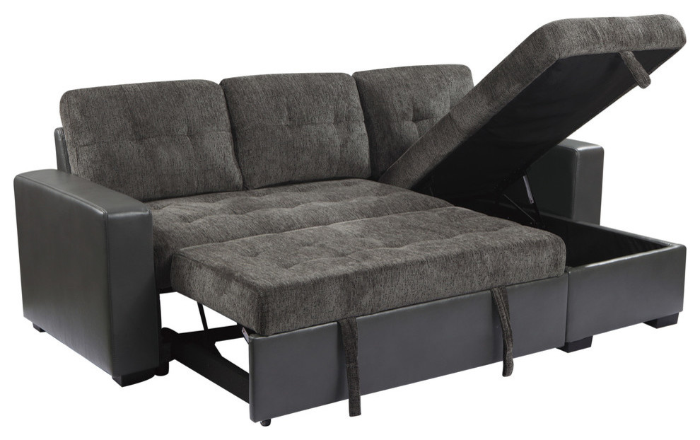 Fairhope 2pcs Sectional sofa  Brownish gray color   Transitional   Sectional Sofas   by Lexicon Home  Houzz