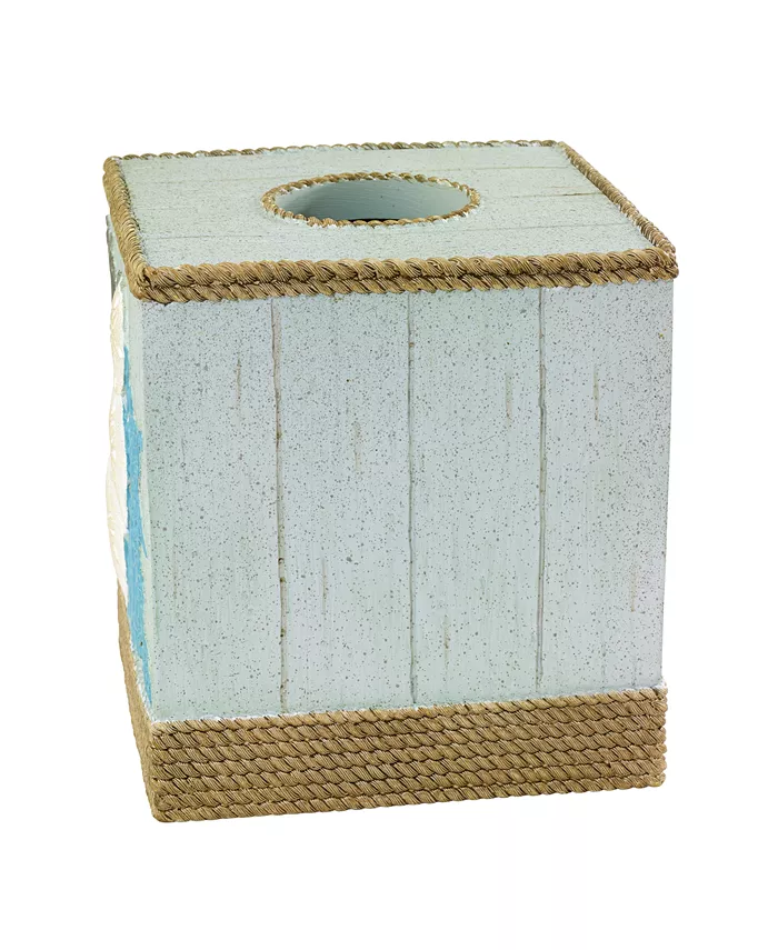 Avanti Beachcomber Seashells Resin Tissue Box Cover