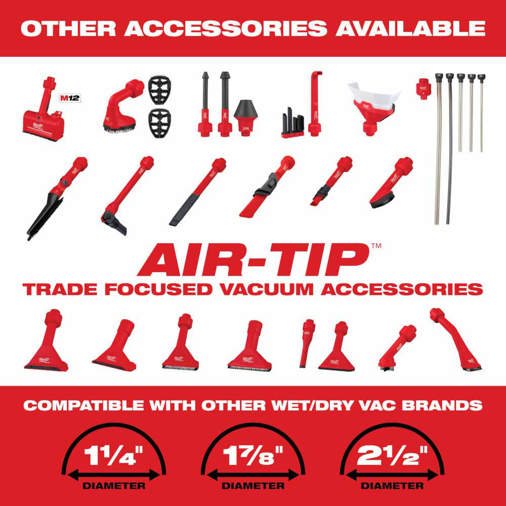 Milwaukee 49-90-2019A AIR-TIP 3-Piece Automotive Vacuum Tool Kit