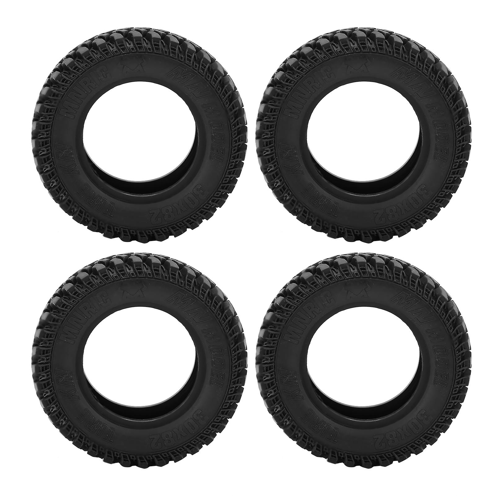 4pcs Rc Rubber Wheels Tyre Front And Rear Tires For Mn86 1/12 Rc Crawlers Upgrade Parts