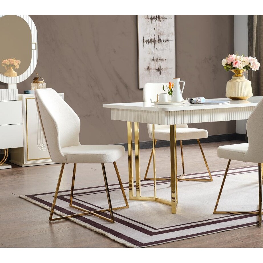 Kazim Modern Dining Room Table For 6 People