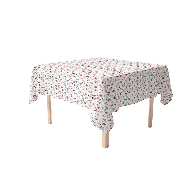 Square Tablecloth， 100% Polyester， 70x70， Circus Time