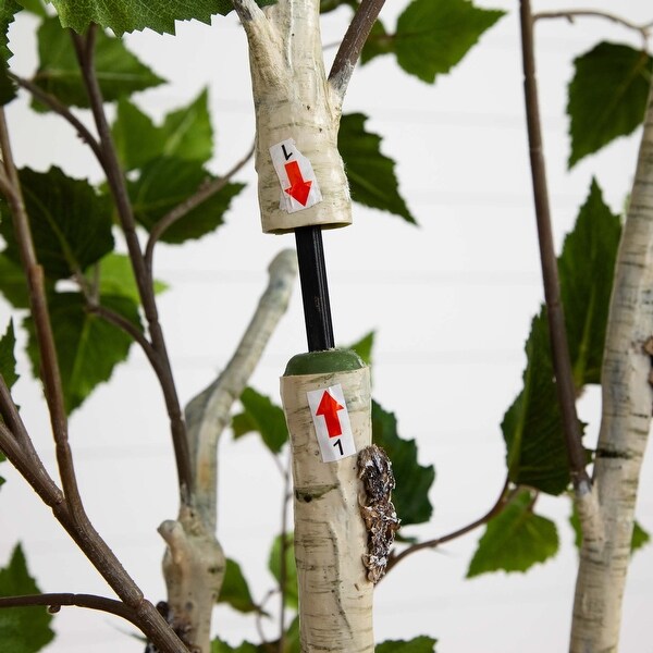 6' Artificial Birch Tree with Real Touch Leaves