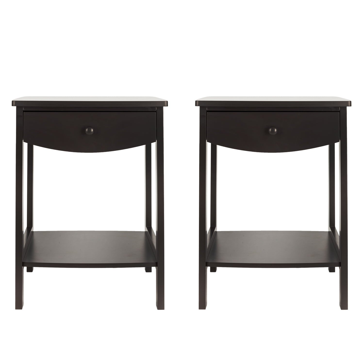 UBesGoo Set of 2 Nightstands Beside End Table Desk Storage Cabinet with Drawer