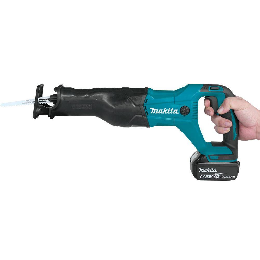 Makita 18V 5.0Ah LXT Lithium-Ion Cordless Reciprocating Saw Kit XRJ04T