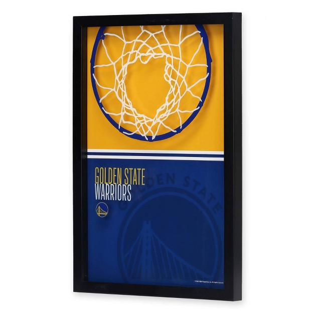 Nba Golden State Warriors Print on Glass Wall Sign