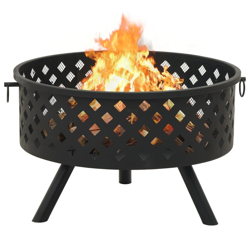 vidaXL Fire Pit with Poker 26.8\