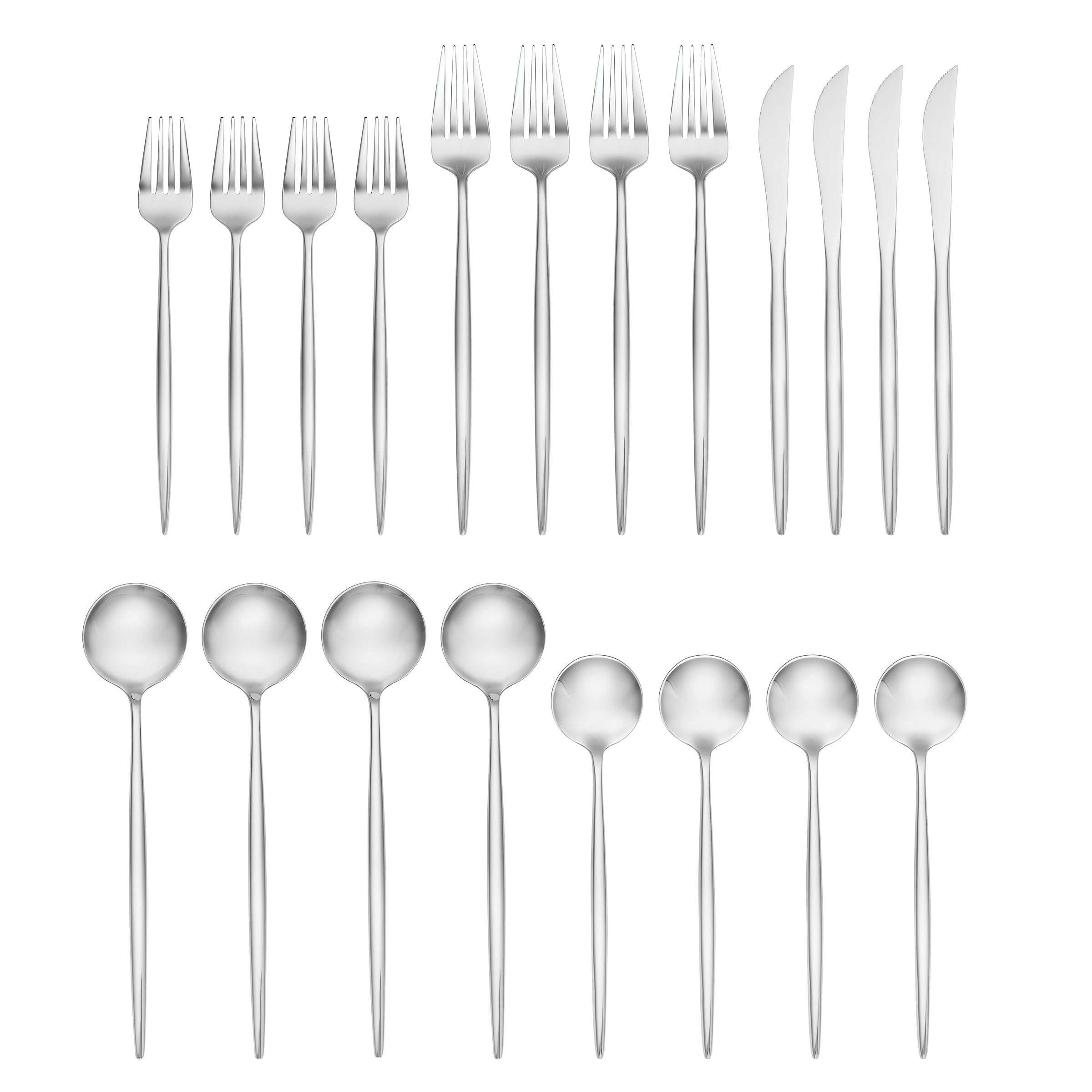 Zephyr Mirror 20 Piece Flatware Set