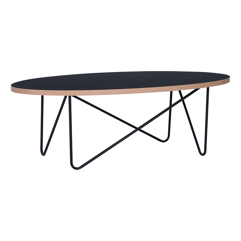 NARESH Coffee Table - Oval - Black