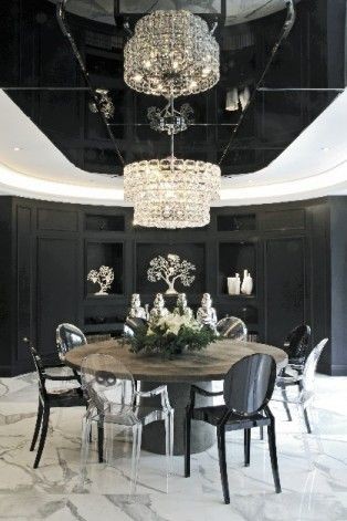 Designer Ghost Style Dining Chairs With Arms Armchairs With Back Set of 4   Contemporary   Dining Chairs   by Daniel Ng  Houzz