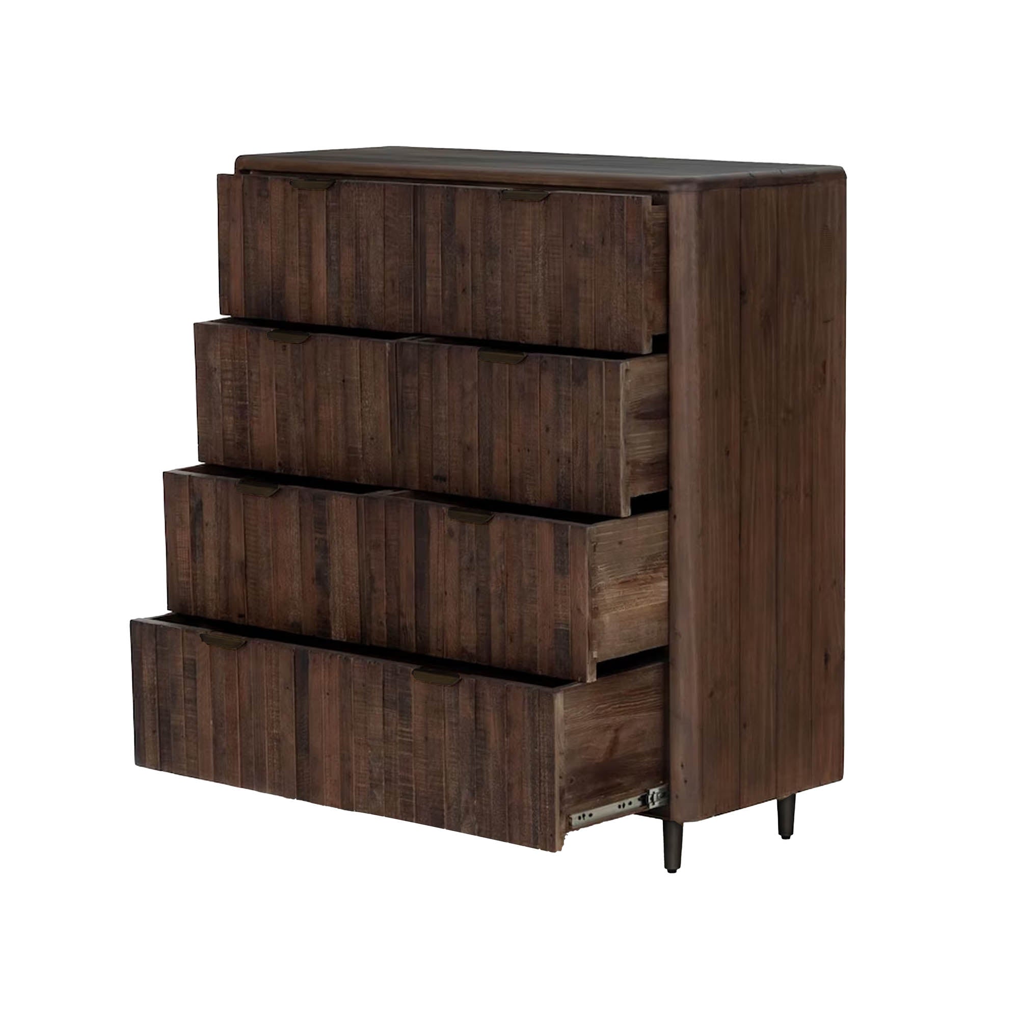 Lineo 7 Drawer Chest - Burnt Oak