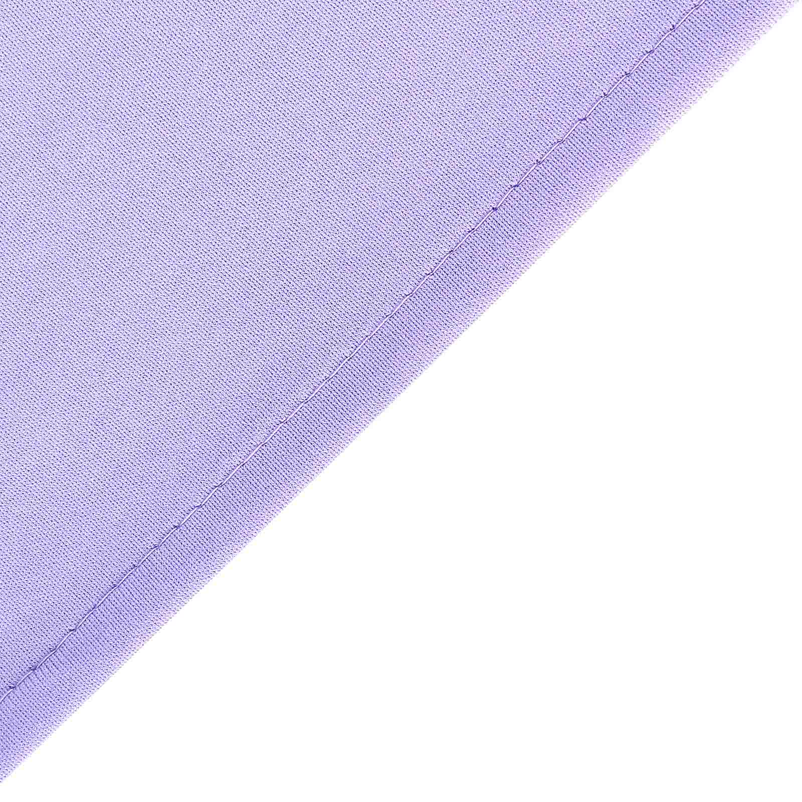 2 Pack Lavender Lilac Scuba Polyester Backdrop Drape Curtains, Inherently Flame Resistant Event Divider Panels Wrinkle Free With Rod Pockets - 10ftx10ft