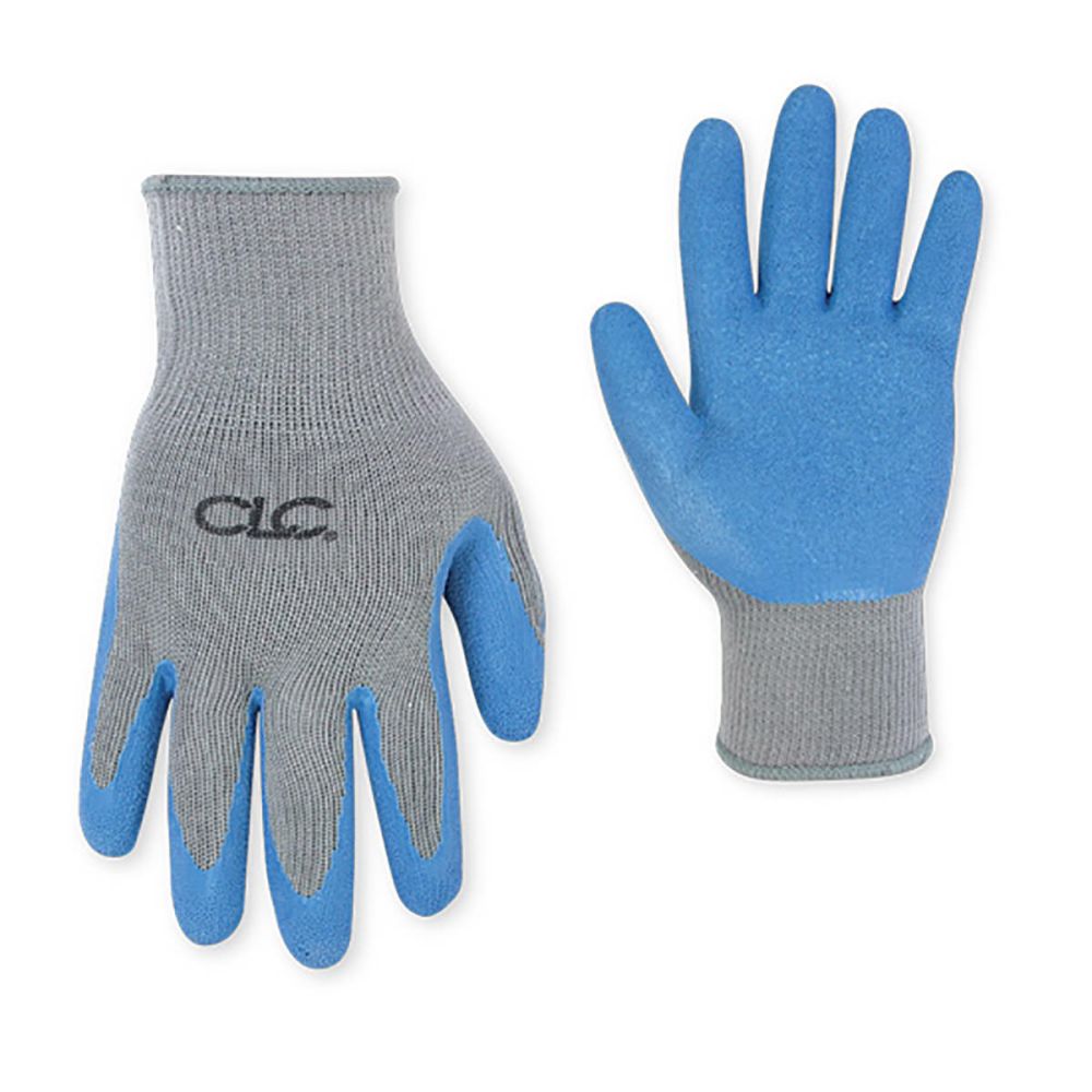 CLC 2030 Med Blue Rubber Palm Grip Gloves