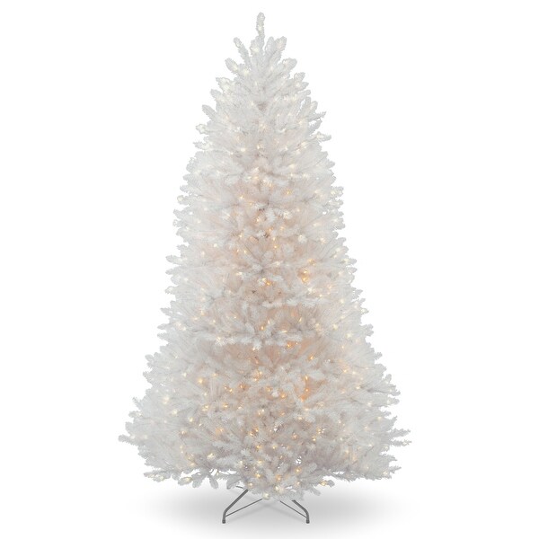 National Tree Company 6.5 ft. Dunhill White Fir Tree with Clear Lights