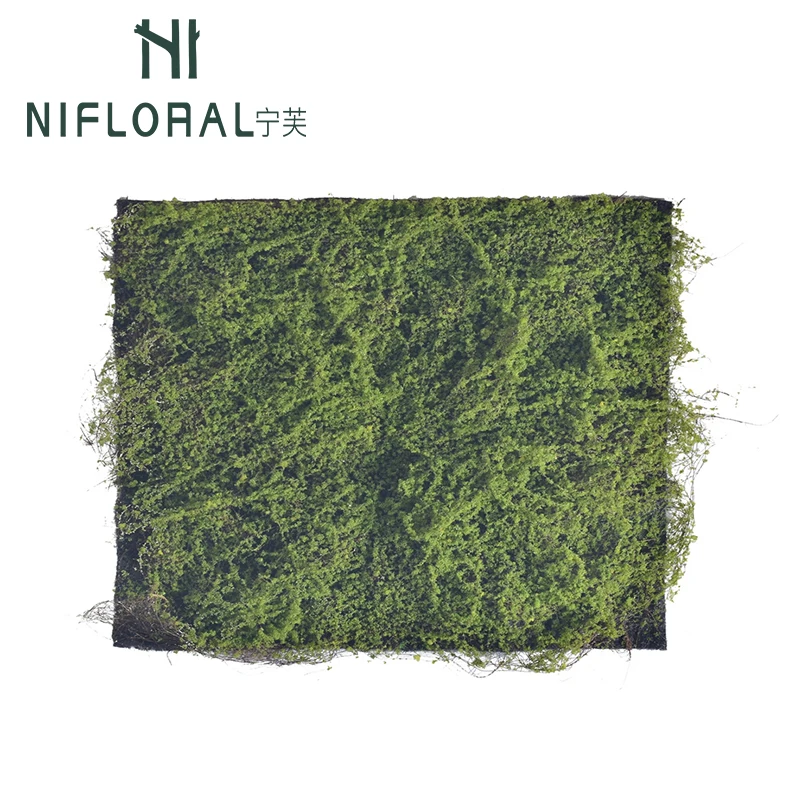 100*100CM Size Green Moss Panel Simulated Moss for Landscape Decoration