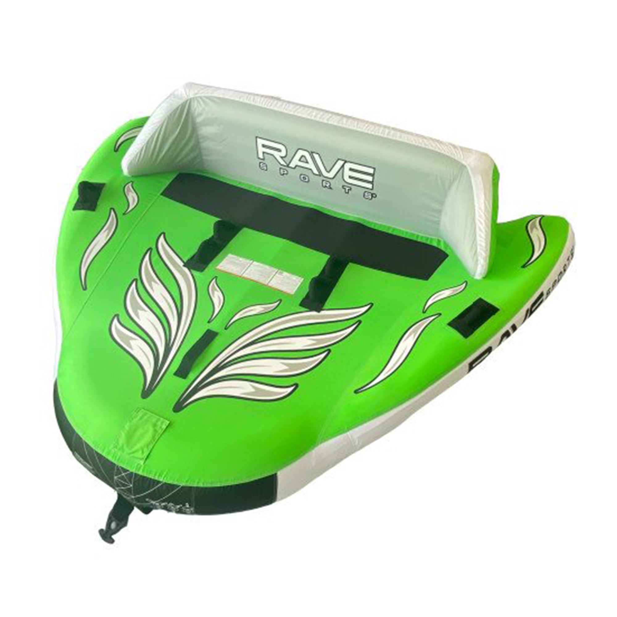 RAVE Sports Inflatable Wake Hawk Towable Boating Water Tube Raft， Green