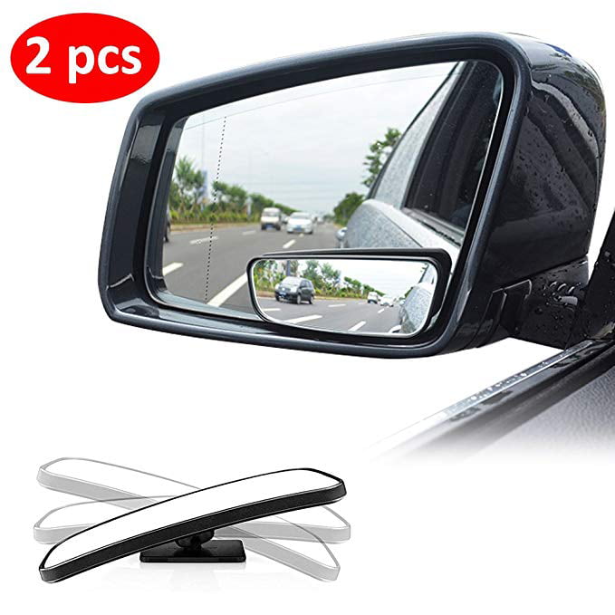 Blind Spot Mirror for Cars LIBERRWAY Car Side Mirror Blind Spot Auto Blind Spot Mirrors Wide Angle Mirror Convex Rear View Mirror Stick on Design Adjustable