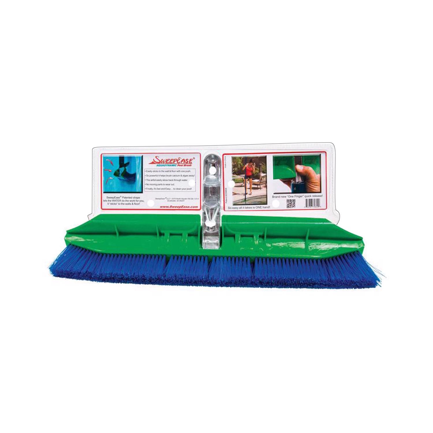 SweepEase StingRay 100 percent Poly Bristle， AquaDynamic Pool Brush 7 in. H X 2 in. W X 18 in. L