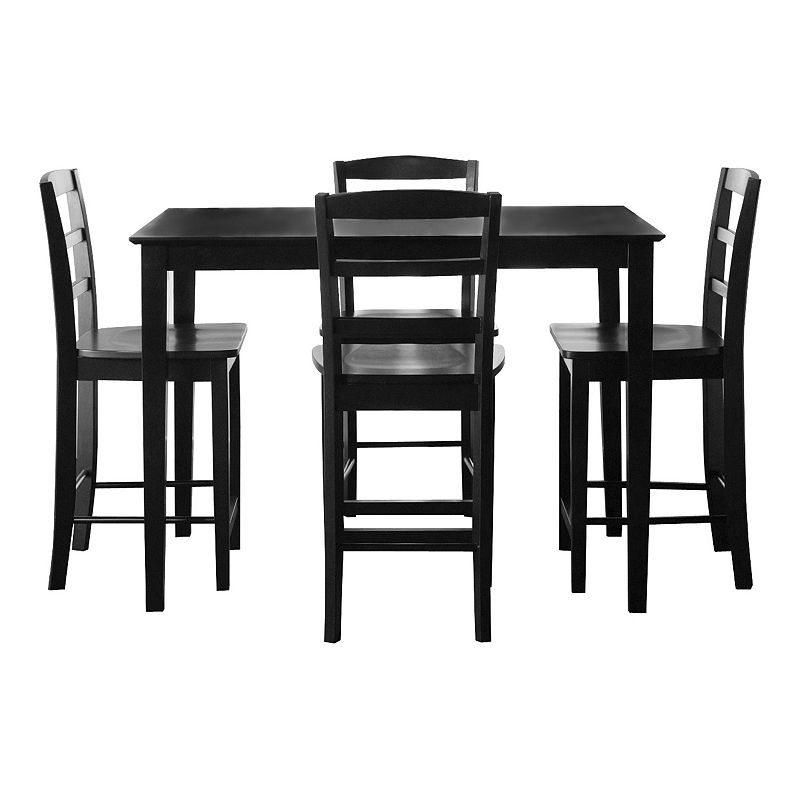 5-pc. Dining Table and Counter Stool Set