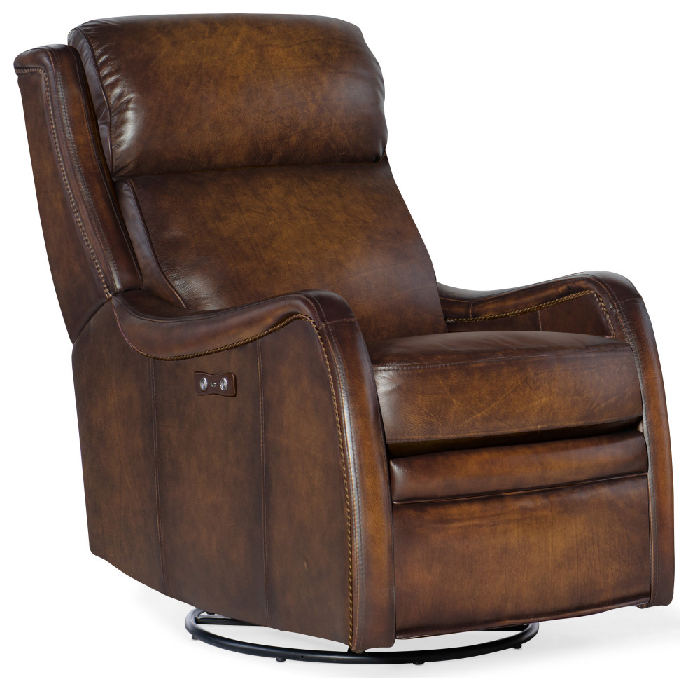 Stark Power Swivel Glider Recliner   Transitional   Gliders   by Hooker Furniture  Houzz