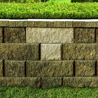 Pavestone RockWall Large 6 in. x 17.5 in. x 7 in. Pecan Concrete Retaining Wall Block (48 Pcs.  34.9 sq. ft.  Pallet) 79824