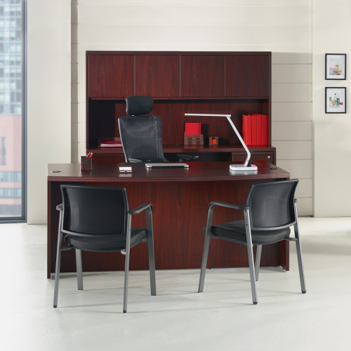 Lorell Chateau Series Mahogany Laminate Desking (34318)