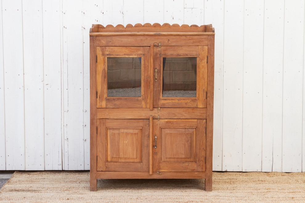 Antique Teak Colonial Cabinet   Transitional   Accent Chests And Cabinets   by De cor  Houzz