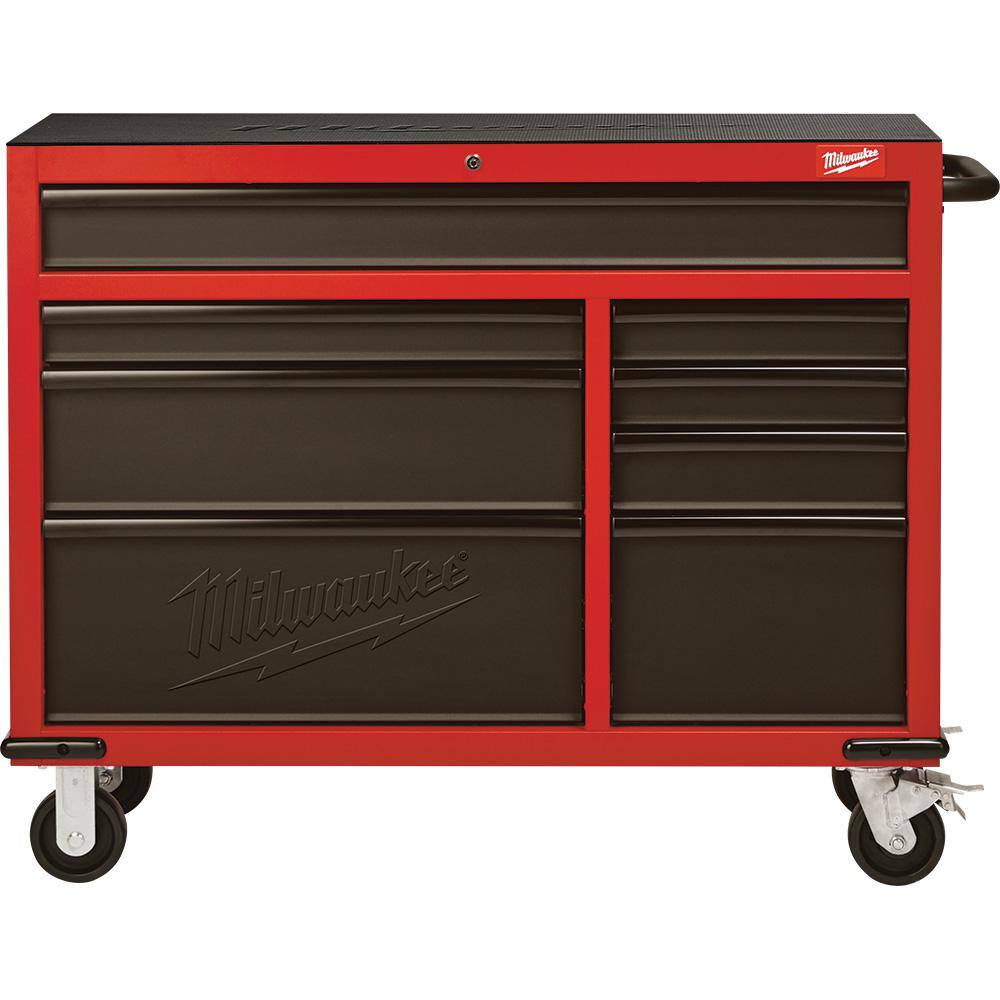 MW 46 in. 8-Drawer RedBlack Textured Rolling Tool Chest Cabinet 48-22-8520