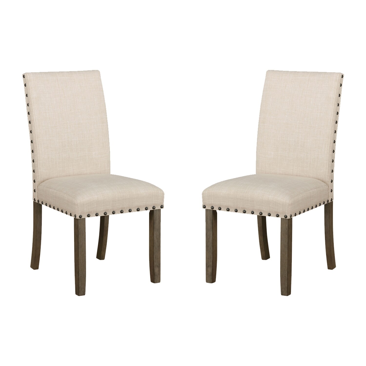 Set of 2 Wooden Upholstered Dining Chair