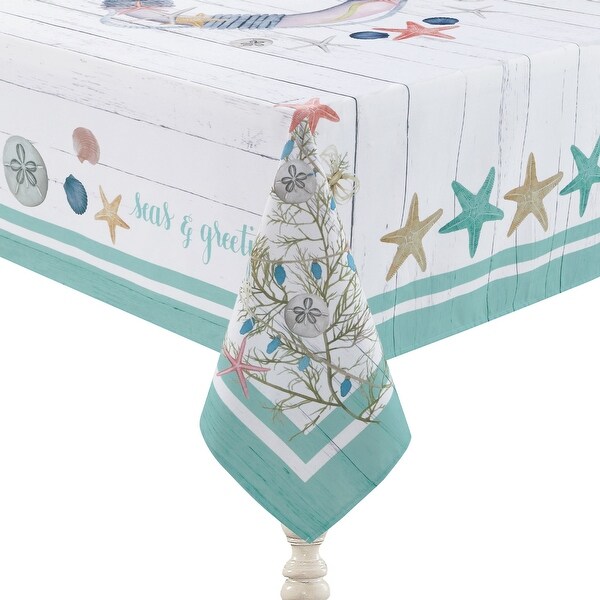 Coastal Christmas Tablecloth