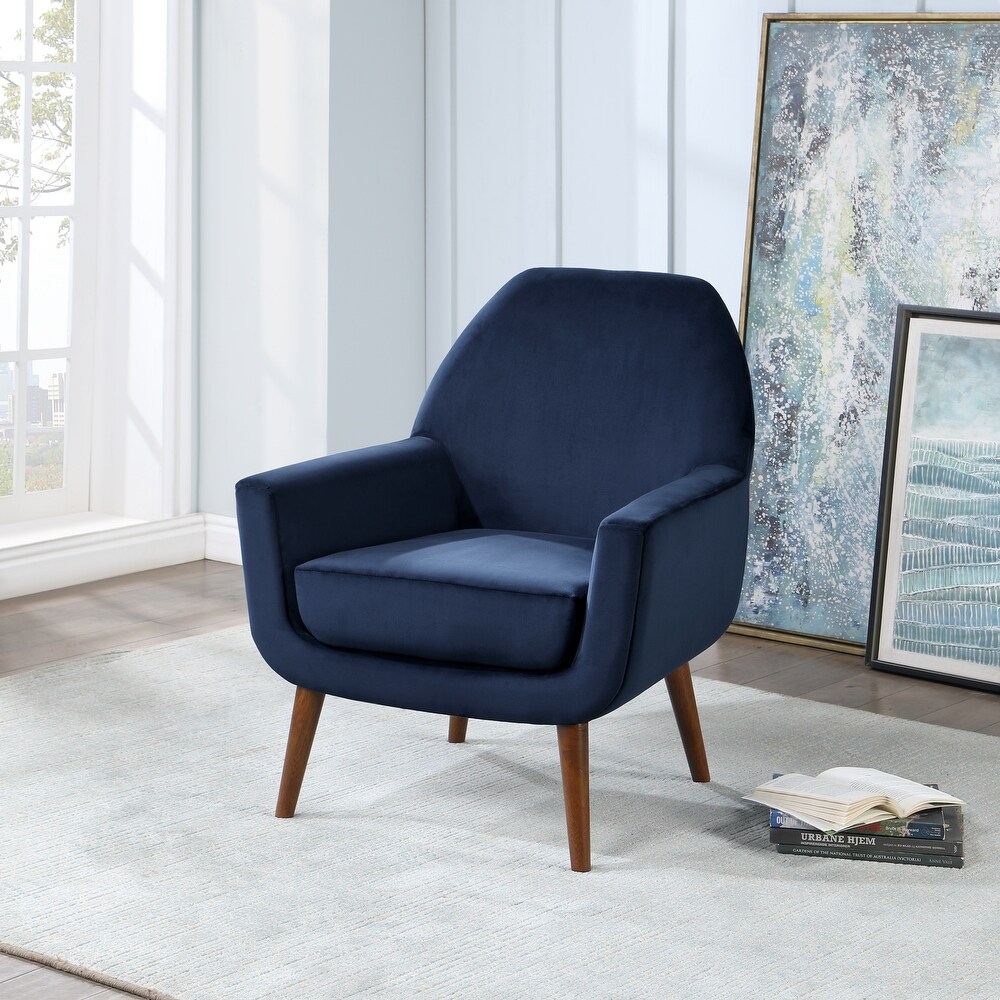 Adrian Mid Century Velvet Arm Chair by Greyson Living