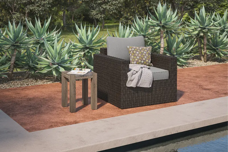 Cape Shores Brown Outdoor Armchair